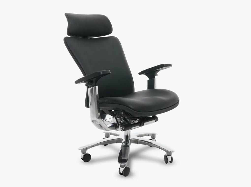 REVOTICA TITANIUM 901 FEKETE VALÓDI BŐR IRODASZÉK